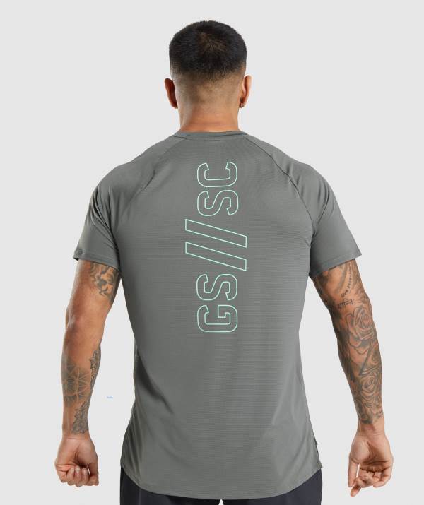 Panske Tricka Gymshark Steve Cook Siva Siva | UR8905362